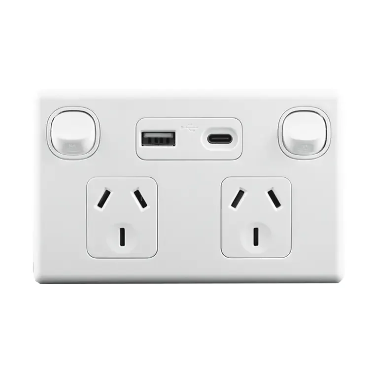 Double power point with USB-A and USB-C charging
